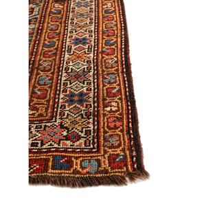 Tapis en laine noué à la main Aalam Blue Paem-1363 avec motif médaillon pour usage domestique - Product Image 4