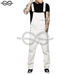 Monos de algodón informales para hombre con correas para los hombros Monos con babero de camuflaje y pantalones largos Cómodo estilo de trabajo para exteriores - Product Image 2