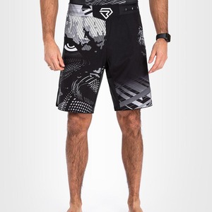 Pantalones cortos de lucha MMA sublimación personalizados para hombres-100% poliéster diseño de encaje sólido secado rápido e impermeable transpirable - Product Image 2