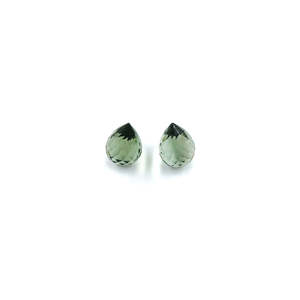 Ametista Verde Natural de 35.30 Quilates, Corte Fantasía en Forma de Pera y Gotas Ovaladas, Gema Suelta Transparente con Certificado IGI, 8mm de Altura - Product Image 4