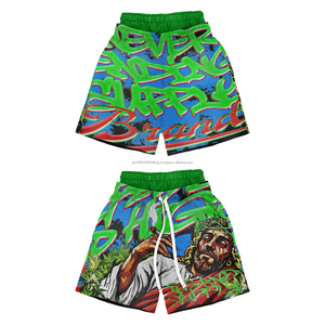 Conjunto de Sudadera con Capucha y Pantalones Cortos de Algodón Grueso de Alta Calidad para Hombre, Sudadera con Capucha Corta con Estampado Personalizado, Ropa Urbana para Hombre - Product Image 3