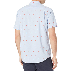 เสื้อเชิ้ตแขนสั้นสีพื้นสำหรับผู้ชาย สไตล์คลาสสิก สีเรียบง่าย เหมาะสำหรับใส่ลำลอง - Product Image 4