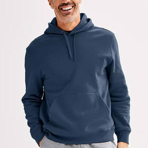 Vente en gros de sweats à capuche vierges en coton sweats à capuche surdimensionnés pour hommes sweats à capuche vierges avec logo personnalisé pour hommes sweats à capuche solides à manches longues pour hommes - Product Image 2