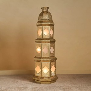 Lanterne de tombe en aluminium avec motif de feuilles Couleurs personnalisées Intérieur et extérieur Décoration de maison et de jardin Design classique éclair - Product Image 6