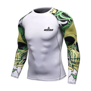 Hombres de manga larga Rash Guard Camisa de compresión de secado rápido Rush Guard La mejor calidad Rush Guard para hombres - Product Image 3