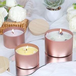Rust-Resistant Handmade Decorative Metal <b>Candle</b> Jar with Lid <b>Round</b> Shape <b>Candle</b> Jar for Home Decor - Product Image 5
