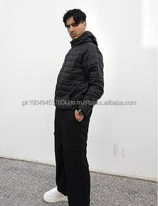 Veste matelassée compressible pour hommes Manteau d'hiver léger à capuche isolé Veste en duvet coupe-vent avec fermeture éclair Manteau matelassé de qualité - Product Image 3