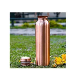 एंटीक तांबे बोतल अस्तर थोक आपूर्ति भारतीय हस्तनिर्मित शुद्ध तांबे के साथ पानी की बोतल तांबा कम कीमत