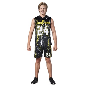 Uniformes de Fútbol Americano 7v7 Personalizados, 100% Poliéster, Sublimados, Transpirables, de Secado Rápido, Unisex para Adultos, Nuevo Diseño - Product Image 1