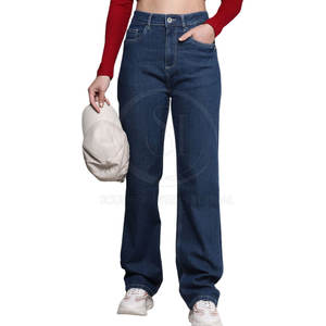 Overol de Cintura Media Transpirable para Mujer, Pantalones Vaqueros de Frente Plano, Calidad Premium, 100% Algodón - Product Image 1