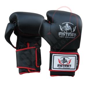 Vente en gros Gant de boxe hybride de haute qualité Gant de boxe d'entraînement en cuir véritable de qualité supérieure de couleur noire pour adultes - Product Image 1