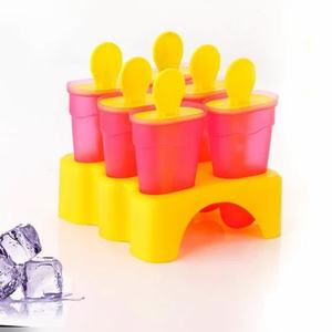 Aalok Brand 6 Cavity Kulfi Maker Plastic <b>Ice</b> <b>Cream</b> Mold Set with Reusable Sticks Drip Free Popsicle Maker Tray for Home - Product Image 4