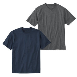 Camisetas al mejor precio para hombre, camiseta negra, blanca, gris, azul oscuro para hombre, caja de algodón 100%, embalaje Vinh Hung Garment Vietnam - Product Image 2