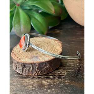 Tahe Spiny Oys & Sterling <b>Silver</b> Fashion <b>Cuff</b> <b>Bracelet</b> Elegant and Stylish Accessory - Product Image 4