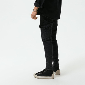 กางเกงคาร์โก้พร้อมกระเป๋ากางเกงผ้าคอตตอนเนื้อนุ่มระบายอากาศใส่สบายปรับเอวได้หลายกระเป๋ามีปุ่มปิดที่ทนทาน - Product Image 4