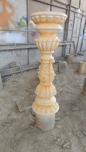 Piedestal de décoration de mariage en fibre, pilier de passage élégant, moderne, simple, doré, renforcé de fibres - Product Image 4