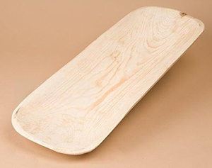 Bol de service en bois fait main, design minimaliste, bois naturel non traité, bol à pâte, décoration d'intérieur, plat de service alimentaire - Product Image 3