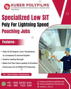 Película PE multicapa de temperatura de inicio de sello LOW SIT especializada para bolsa de alta velocidad - Product Image 5