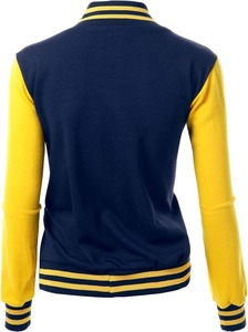 Stand Collar <b>Women</b> New Fashion Varsity Jackets Custom Fall 2025 <b>Women</b> Wholesale Blank Varsity Jackets - Product Image 3
