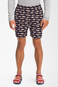 Pantalones cortos de baño de secado rápido de playa de poliéster para hombre de etiqueta privada con bolsillo trasero y patrón sólido de dos ojales - Product Image 2