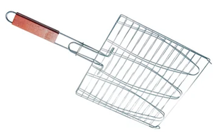 Red de <span class=keywords><strong>malla</strong></span> de alambre de acero inoxidable para barbacoa, Parrilla de Metal para cocina al aire libre para pescado, herramienta de barbacoa fácil de usar - Product Image 2
