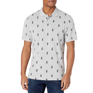 Haute qualité nouveau Style de mode hommes à manches courtes pour polos 100% coton doux été brodé Logo motif solide - Product Image 1