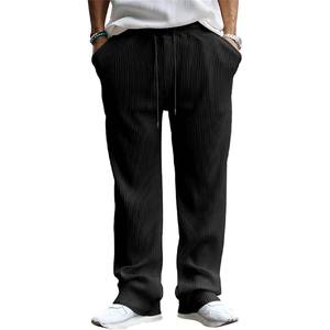 Pantalon en toile épais à jambe large pour homme, personnalisable, impression numérique, teinture unie, mode d'hiver, coupe ample, design personnalisé - Product Image 6