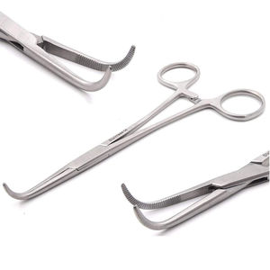 Mélangeur hémostatique manuel incurvé à bas prix en gros Instruments chirurgicaux Pince mélangeur de base - Product Image 1