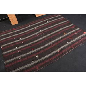 Alfombra clásica de lana negra y roja de 4,9x7 pies, área grande, patrón de retazos de área turca, respaldo de látex de 10mm para alfombra de pasillo de cabecera - Product Image 2