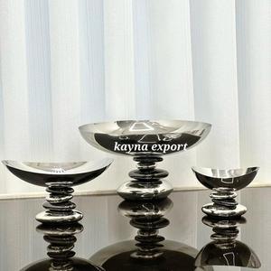 Nouvelle collection de bols à fruits et à en-cas en métal poli, écologiques, modernes et luxueux pour les hôtels, les restaurants, la décoration de table - Product Image 2