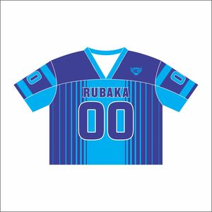 T-shirt de football/rugby rétro streetwear ample et vintage en polyester/coton, maille personnalisée anti-plis, pour équipe sur mesure - Product Image 5