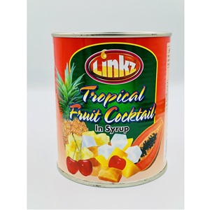 ฮาลาล850กรัมพร้อมทานค็อกเทลผลไม้เมืองร้อนลินซ์สิงคโปร์ในบรรจุภัณฑ์กระป๋องบรรจุได้36เดือน - Product Image 1