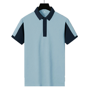Camisetas Polo de hombre con logotipo personalizado, 100% de algodón, jersey de manga corta, antiarrugas, suave, transpirable, informal, ropa de negocios, suministro OEM - Product Image 1
