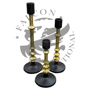 Hot Selling Metal Taper Candle Holder Gold Finished for Home & Wedding Tabletop Lights Decoration Handmade Customized Bulk - Product Image 2