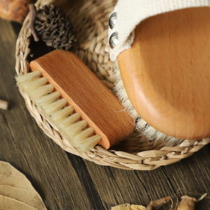 Eco-Friendly Nail <strong>Brush</strong> Beech Wood Boar Bristle <strong>Mini</strong> Toe &amp; Finger <strong>Cleaning</strong> <strong>Brush</strong> for Household Nail Dust Removal - Product Image 3