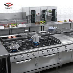 Equipo de cocina comercial Estufa de cocina industrial eléctrica de acero inoxidable <span class=keywords><strong>para</strong></span> hoteles <span class=keywords><strong>Restaurantes</strong></span> Catering Buffet Suministros - Product Image 2