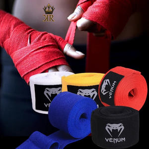 2 rollos 1,5/2/3/5M algodón boxeo vendaje deportes Correa Sanda Kick Boxing MMA mano guantes envolturas cinturón boxeo deportes envolturas vendaje - Product Image 3