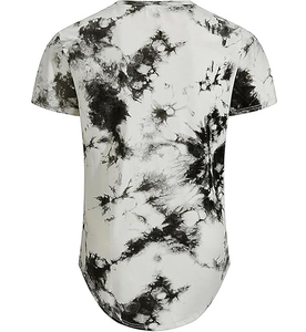 Jersey de algodón peinado de peso pesado para hombre, camiseta con logotipo estampado personalizado en blanco, ajuste de gran tamaño, logotipo estampado personalizable - Product Image 2