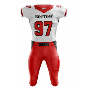 Maillot d'entraînement de football américain personnalisé de haute qualité broderie sublimée avec manches courtes prix compétitif pour la vente en gros - Product Image 3