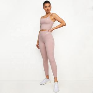 Legging rose pour femme avec ensemble de soutien-gorge assorti, fabriqué par Hawk Eye Sports (vérifié par PayPal) - Product Image 1