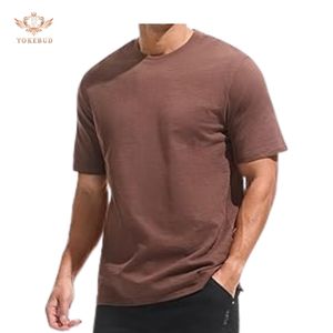 T-shirt en coton pur 100% surdimensionné, personnalisé avec impression, manches courtes, col rond, logo frontal, style mode et formel, disponible en blanc et en tailles plus, vente en gros - Product Image 1