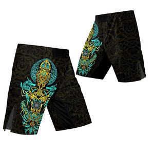 Fournisseur en gros d'uniformes de combat de tournoi, couture renforcée, bande élastique, micro polyester extensible, ensemble de shorts de MMA et de kickboxing - Product Image 3