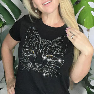 Camisas de manga corta para hombre personalizadas al por mayor con el mejor diseño de diamantes de imitación y buena calidad para hombre - Product Image 2