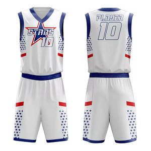 Uniforme de basket-ball unisexe de Service OEM à bas quantité minimale de commande nouvelle qualité nom d'équipe personnalisé uniforme de basket-ball de Sublimation imprimé - Product Image 1