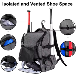 Bolsa de béisbol Softball Mochila de deporte de viaje al aire libre Bolsa de béisbol más nueva Logotipo personalizado Deportes Profesional Venta al por mayor Softball - Product Image 3