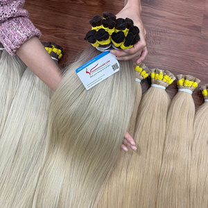 Produit Hautement Recommandé Extensions de Cheveux en Gros 100% Cheveux Humains Vietnamiens Vierges Pointes Épaisses Diverses Couleurs - Product Image 4