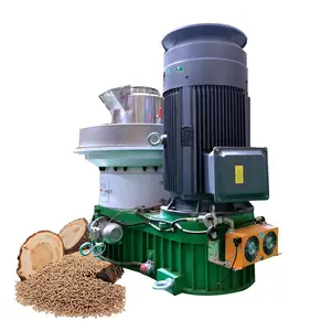 3-4t/h cincin sentrifugal Die kayu serbuk gergaji beras Husk Alfalfa mesin ekstrusi Pelletizer Granulator untuk bahan bakar Bioamass
