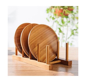 Dessous de verre rond en bois d'acacia et de bambou, marbre blanc naturel, tapis et tampons d'ustensiles de cuisine pour bar à thé, mariage - Product Image 5