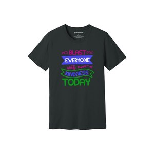 T-shirt en tissu 100% coton imprimé sur le thème de la gentillesse, grammage lourd (160-180 GSM), 12 couleurs disponibles, personnalisez votre propre design et placement - Product Image 4