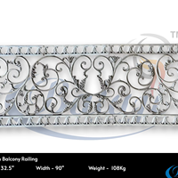 Balaji Metals – Clôture décorative moderne en fer forgé pour hôtel, panneaux de luxe en aluminium et fonte, garde-corps de balcon résistant à la rouille, garantie 5 ans